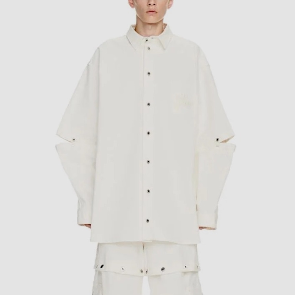 Off-White Men's 90s Logo Denim Overshirt